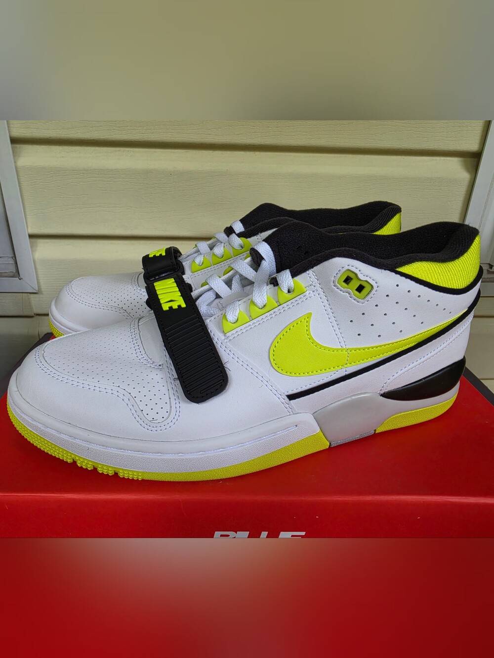 Nike Billie Eilish Air Alpha Force 88 SP Venom Green Sneakers White. Men's 11.5